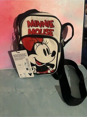 Disney Minnie Mouse Crossbody Bag - White, Red & Black